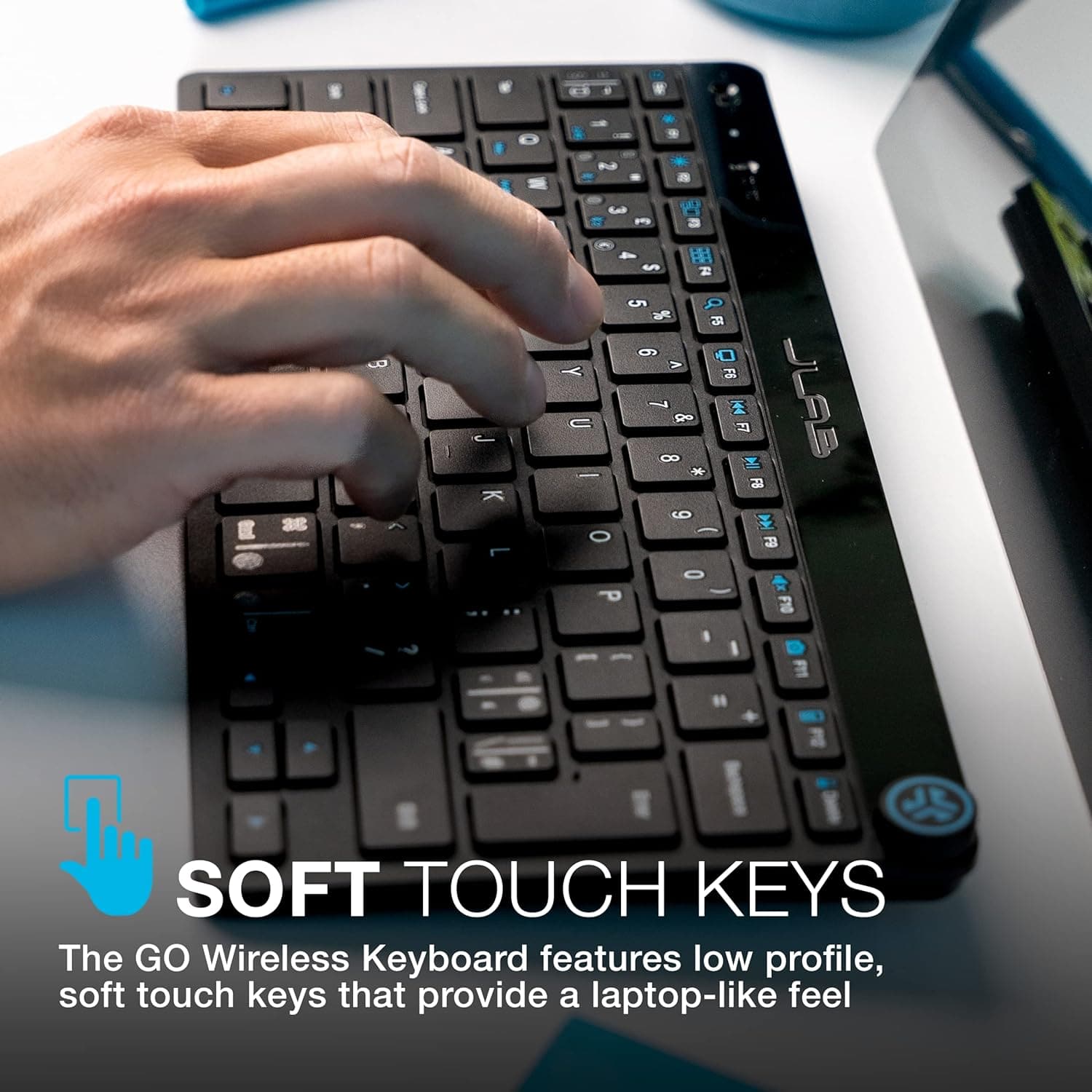 Buy JLab,JLab Go Wireless Keyboard - Small Bluetooth Keyboard with 2.4G USB Connectivity, Multi Device Quiet Portable Keyboard for iPad/iPad Mini/Tablet/PC/Laptop/Android/Apple Mac, Flat Compact Design - Gadcet UK | UK | London | Scotland | Wales| Near Me | Cheap | Pay In 3 | Keyboards